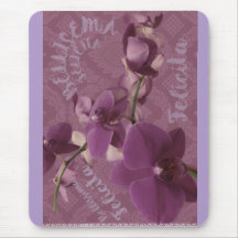 Orchidée violette vintage