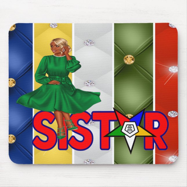 Tapis De Souris Ordre OES De Sistar Bling Mousepad Est (Devant)