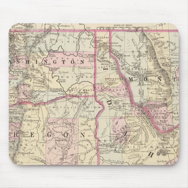 Tapis De Souris Ore, Lavage, Ida, Mont (Devant)