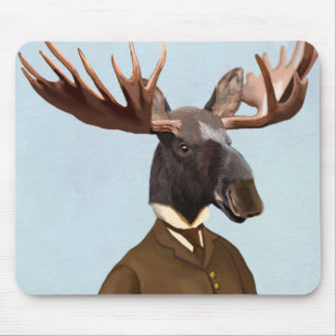 Tapis De Souris Orignaux en portrait de costume