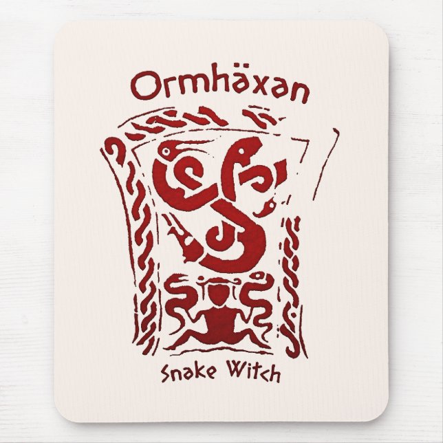 Tapis De Souris Ormhäxan Snake Witch Rune (Devant)