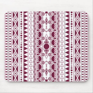 Tapis De Souris Ornement de Bohême 30122020 Rouge foncé