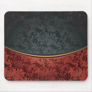 Tapis De Souris Ornement vintage rouge et noir