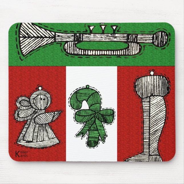 Tapis De Souris Ornements vintages (Devant)