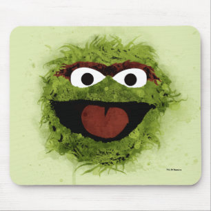 Tapis De Souris Oscar le Grognon   Tendance aquarelle