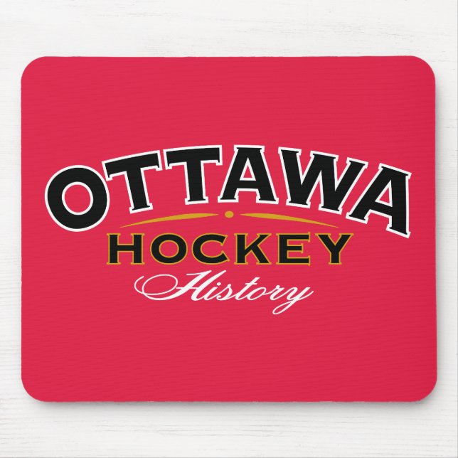 Tapis De Souris Ottawa Hockey History Red Souse Pad (Devant)