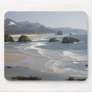 Tapis De Souris OU, Côte de l'Oregon, Parc d'état Ecola, vue sur