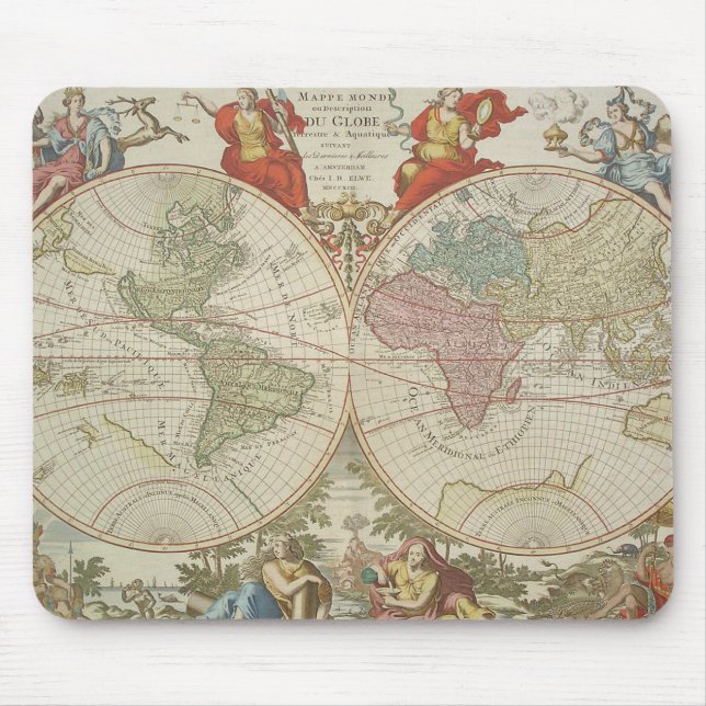 Tapis De Souris OU Description du Globe Terrestre et Aq de Mappe (Devant)