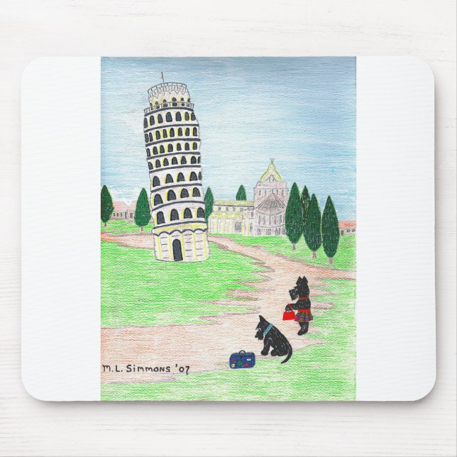 Tapis De Souris Où est la pizza ? (Devant)