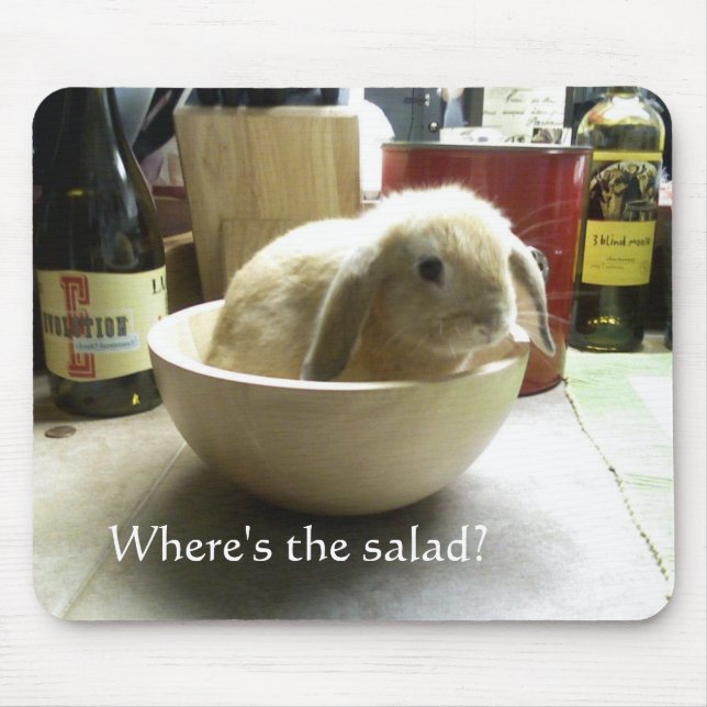 Tapis De Souris Où est la salade ? (Devant)