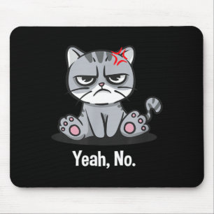 Tapis De Souris Ouais Drôle Humour Sarcastique Sarcasme Introverti