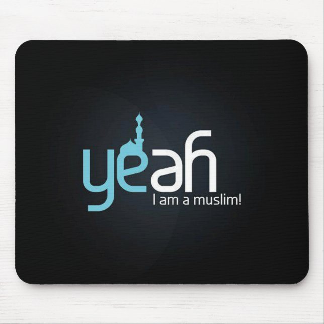 Tapis De Souris Ouais je suis musulman ! | Mousepad (Devant)