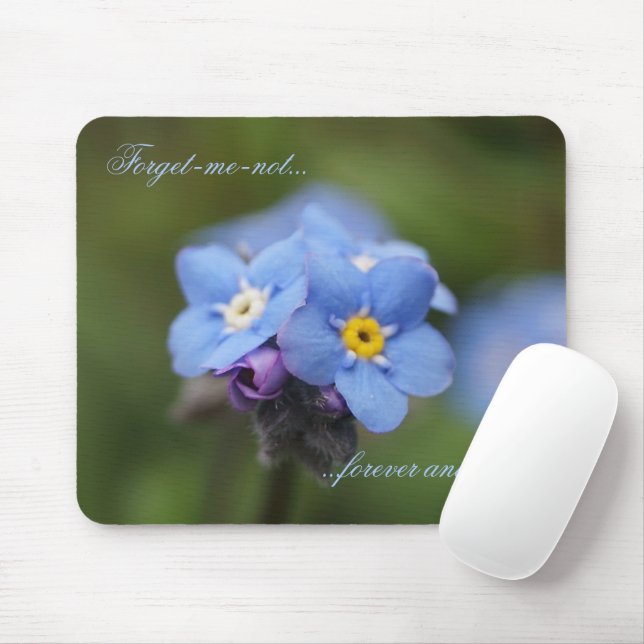 Tapis De Souris Oublie-moi-pas pour toujours et jamais ! (Avec souris)