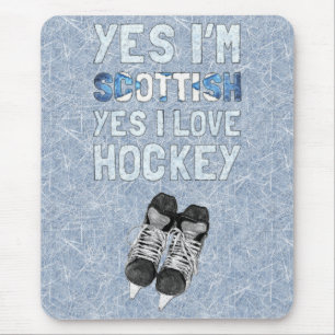 Tapis De Souris Oui je suis écossais, oui j'aime l'hockey