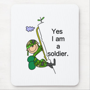 Tapis De Souris Oui je suis un soldat
