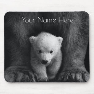 Tapis De Souris Ours bébé mignon faune