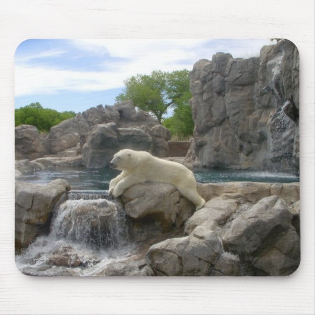 Tapis De Souris Ours blanc Mousepad (Devant)