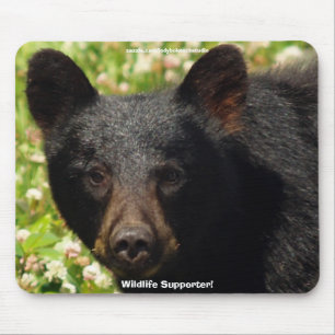 Tapis De Souris Ours de la faune Amoureux des animaux Design