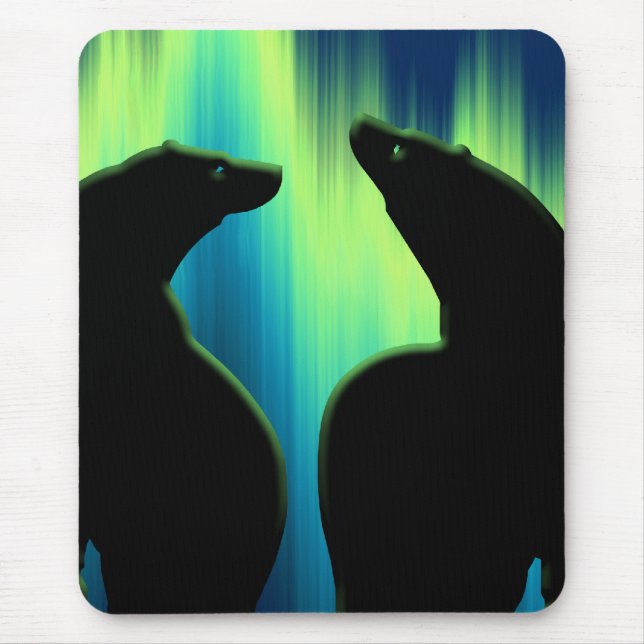 Tapis De Souris Ours polaire Art Mousepad Faune stylée Mousepad (Devant)