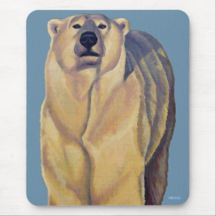 Tapis De Souris Ours polaire Art Mousepad Faune stylée Mousepad