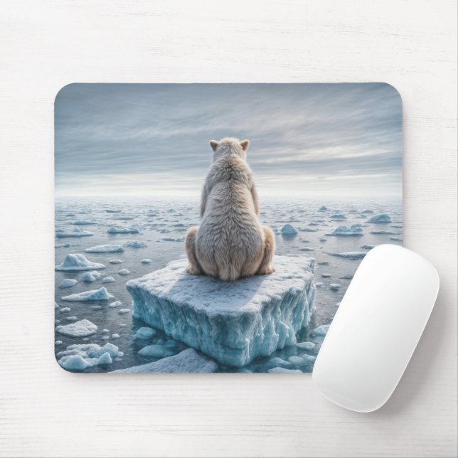 Tapis De Souris Ours polaire du Groenland (Avec souris)