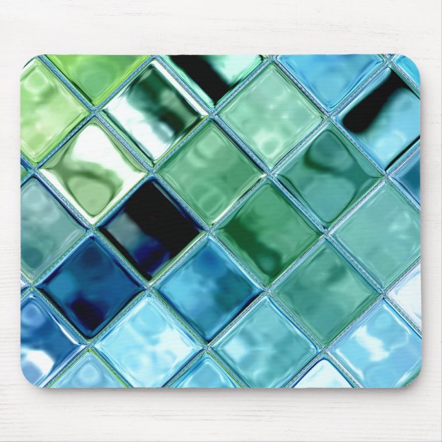Tapis De Souris Ouvrez l'art en verre Mousepad de mosaïque de (Devant)
