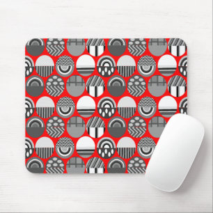 Tapis De Souris Ovales à motifs gris