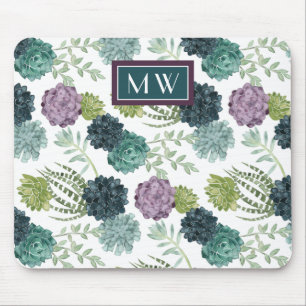 Tapis De Souris PA succulente de collection de bonheur d'usine du