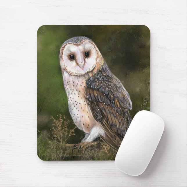 Tapis De Souris Pad à souris de Chouette de l'Ouest (Avec souris)
