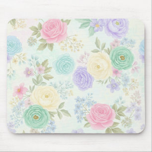 Tapis De Souris Pad à souris Pastel Floral