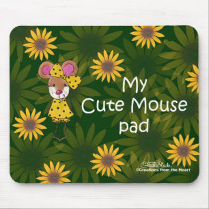 Tapis De Souris Pad "Cute Mouse"