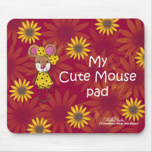 Tapis De Souris Pad "Cute Mouse"