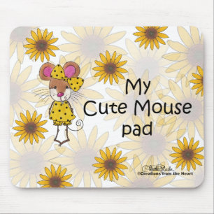 Tapis De Souris Pad "Cute Mouse"