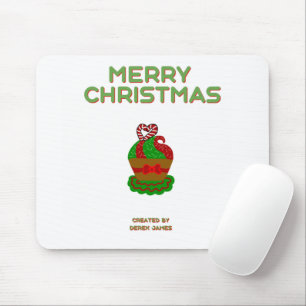 Tapis De Souris Pad de la souris Cupcake de Noël