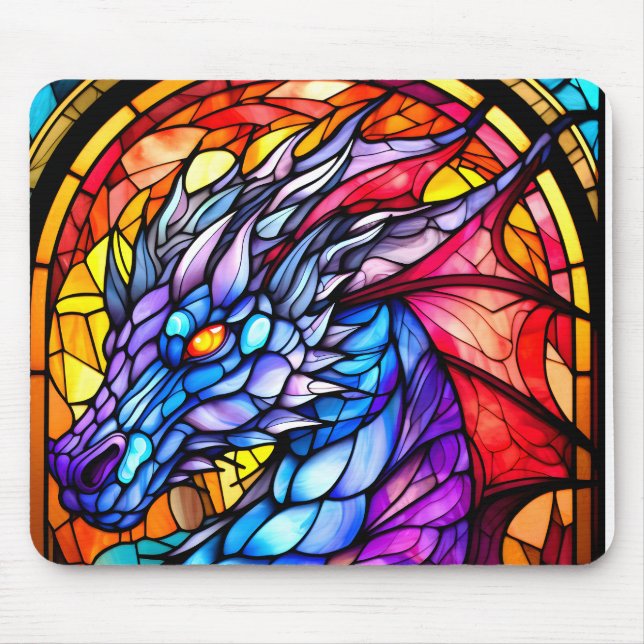 Tapis De Souris Pad de la souris de dragon de verre (Devant)
