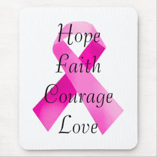 Tapis De Souris Pad de la souris rose Ruban Faith