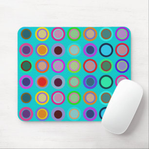 Tapis De Souris Pad de souris Aqua Mod Polka