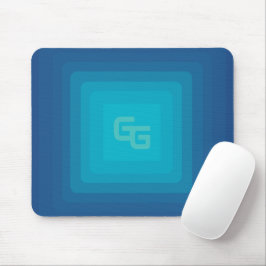 Tapis De Souris Pad de souris bleu et vert esthétique