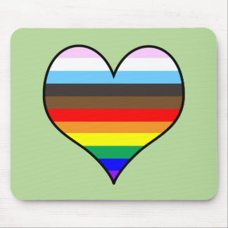 Tapis De Souris Pad de souris Coeur Arc-en-ciel