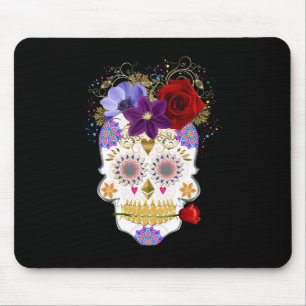 Tapis De Souris Pad de souris crâne or