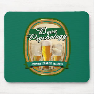Tapis De Souris Pad de souris de psychologie de la bière