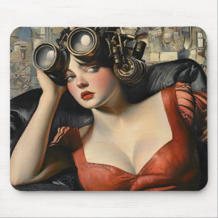 Tapis De Souris Pad de souris femme Steampunk