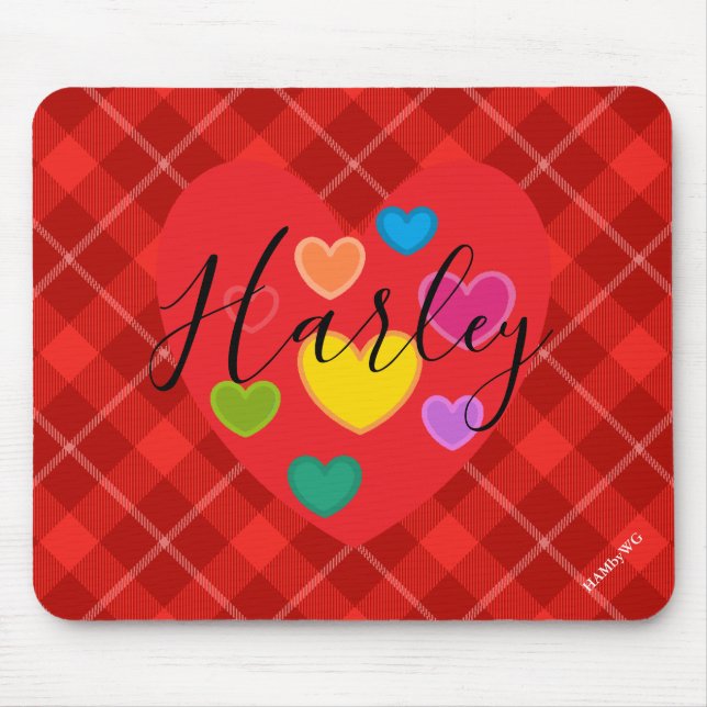 Tapis De Souris Pad de souris - HAMbyWG - Coeur rouge (Devant)