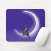 Pad de souris Moon Raccoon