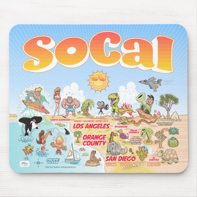 Tapis De Souris Pad de souris SoCal (Devant)