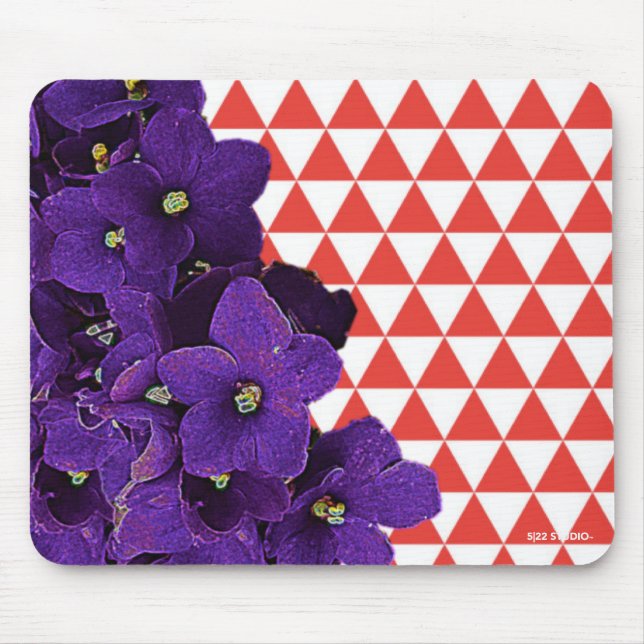 Tapis De Souris Pad pour souris violette africaine (Devant)