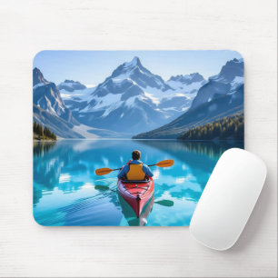 Tapis De Souris Pagaie dans les montagnes