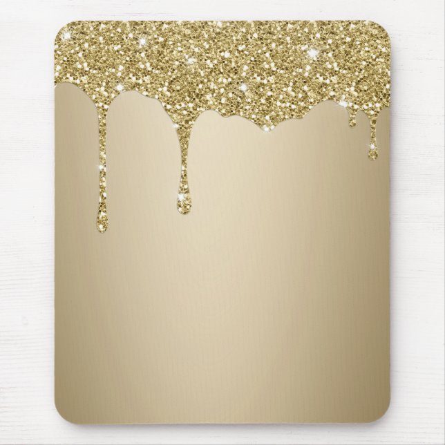 Tapis De Souris Paillettes d'or fondant (Devant)