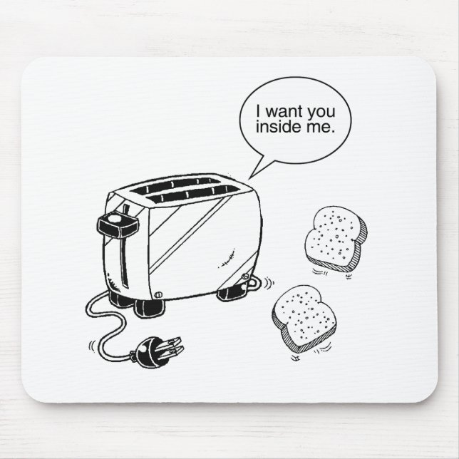 TAPIS DE SOURIS PAIN GRILLÉ À L'INTÉRIEUR DE MOI (Devant)