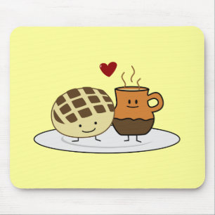 Tapis De Souris Pain sucré Chocolat Chocolat Chocolat chaud Poule